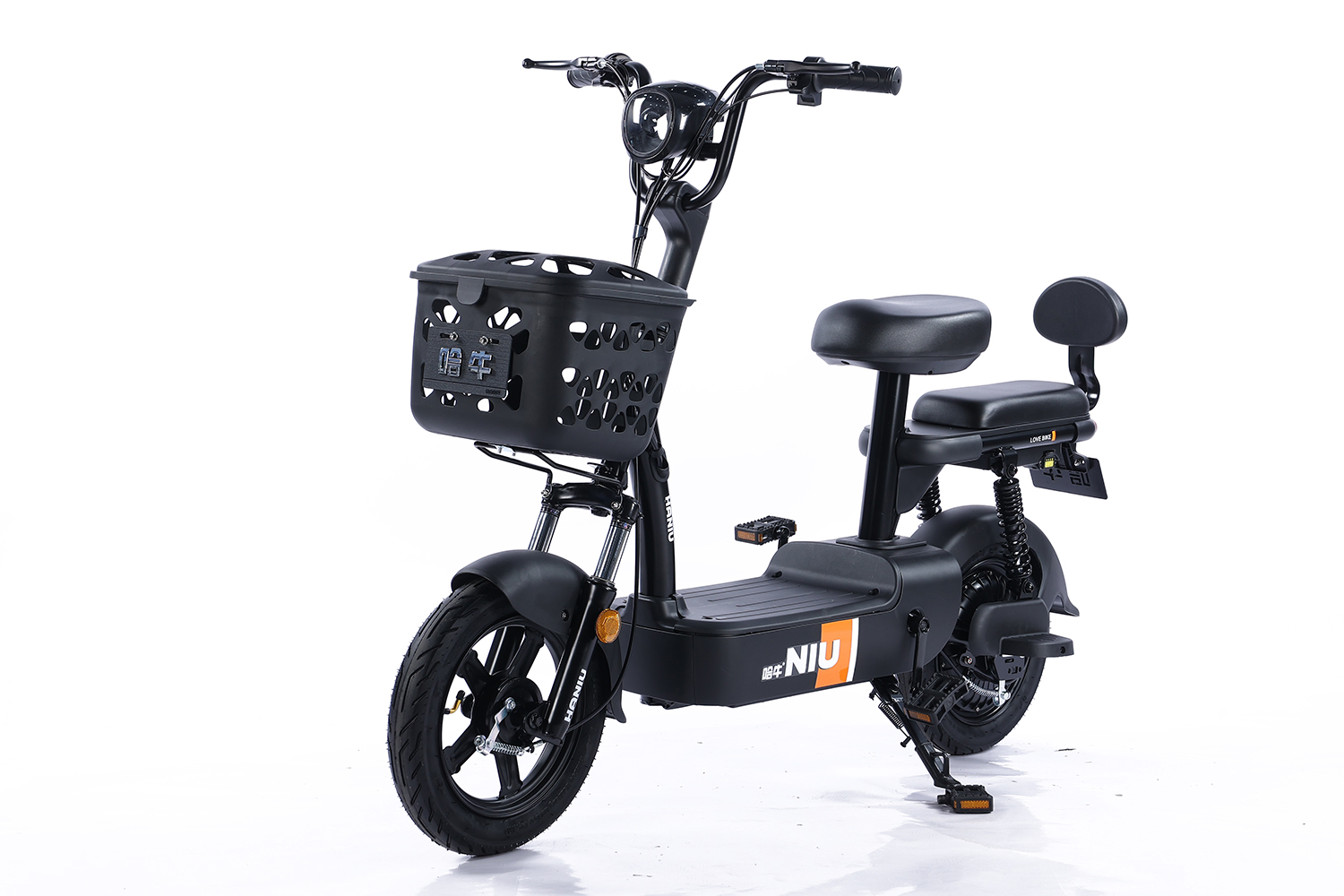 350W Electric Scooter with Seat, Front Basket & 48V 12Ah Battery - الصورة 2