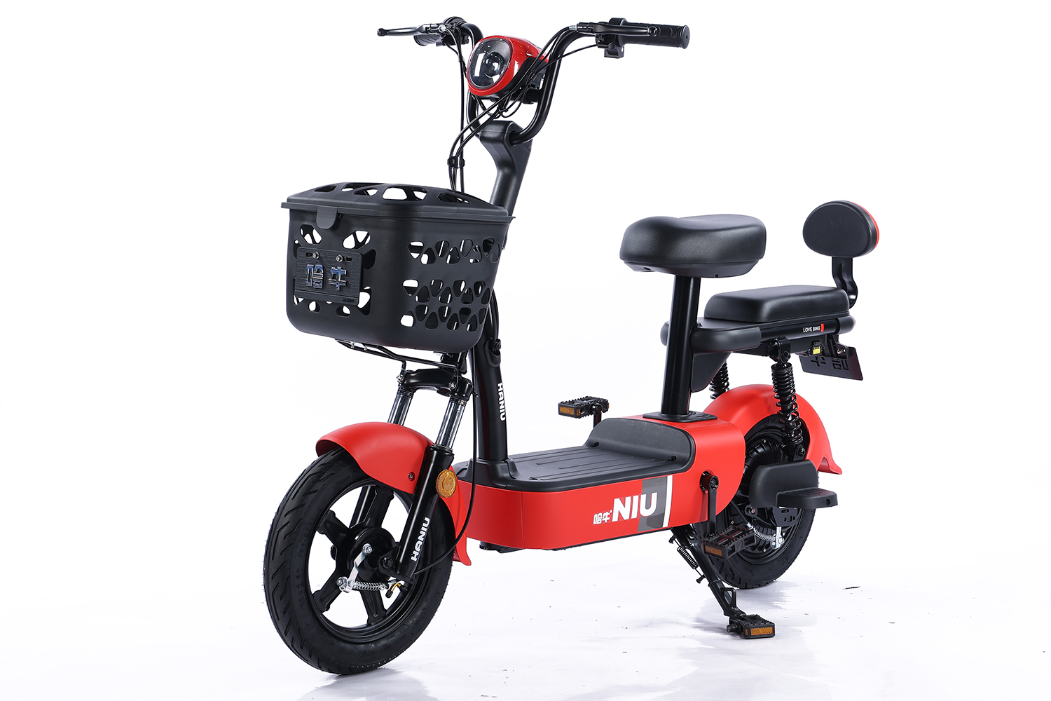 350W Electric Scooter with Seat, Front Basket & 48V 12Ah Battery - الصورة 3